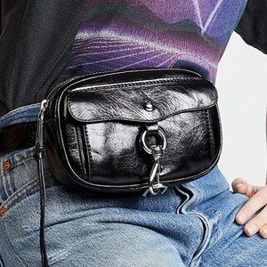 Rebecca Minkoff Blythe Black Leather Belt Bag